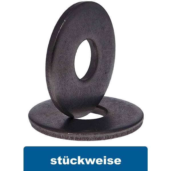Unterlegscheiben schwarz Edelstahl A4 DIN 9021