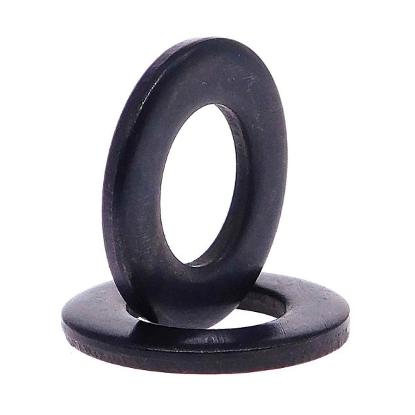 Unterlegscheiben Edelstahl A4 schwarz nach DIN 125 Form A