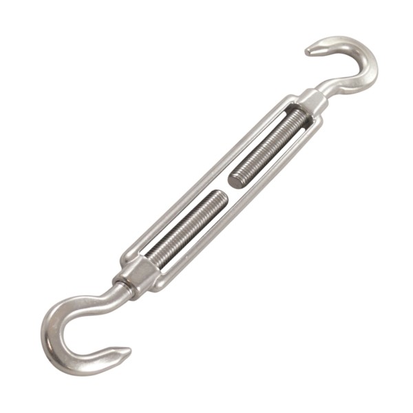 Spannschloss Haken-Haken Edelstahl A4 #08246B0