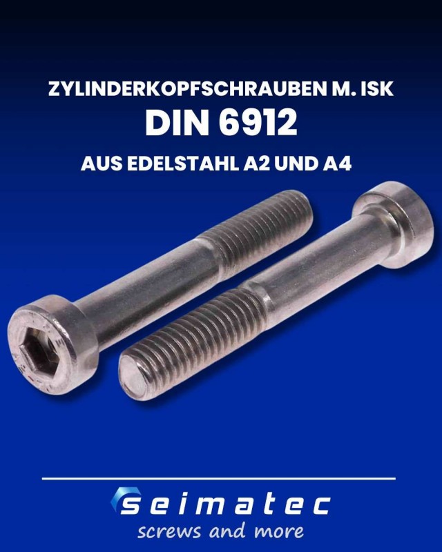 innensechskantschrauben nach DIN 6912 Edelstahl A2 und A4