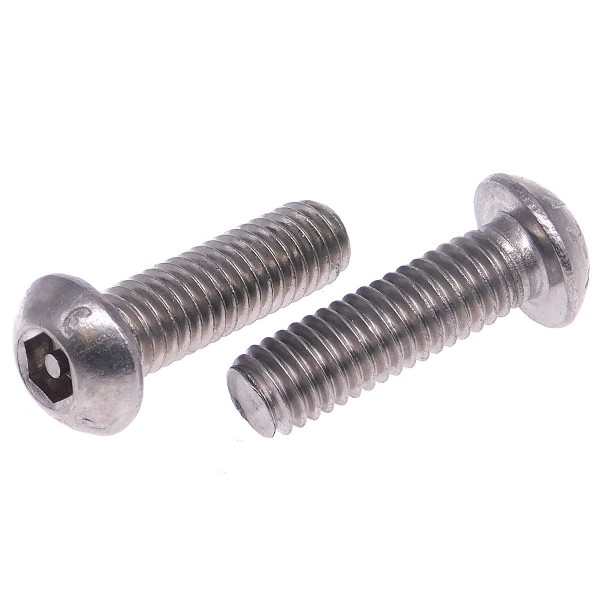 Sicherheitsschraube ISK+PIN Flachrundkopf metr. Gewinde Edelstahl A2