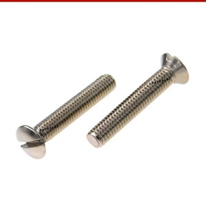 Linsensenkschrauben mit Schlitz Messing vernickelt DIN 964 Linsensenkschrauben mit Schlitz Messing vernickelt DIN 964