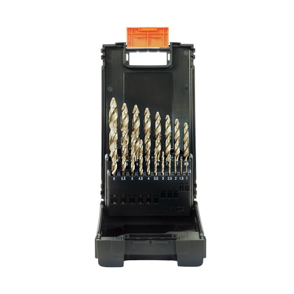 19tlg. Satz Spiralbohrer HSS-Co 5% DIN 338 Typ N PROSTEP