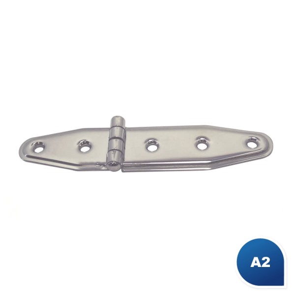 Scharnier aus Edelstahl A2 133x28x3 mm #8574