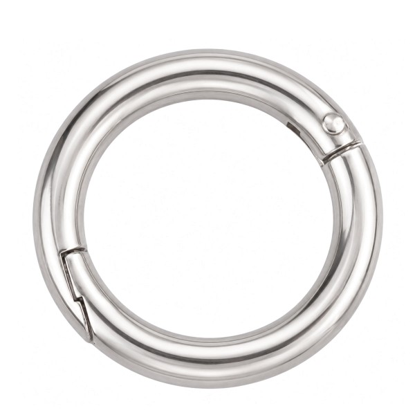Ring mit Schnappverschluss 2 tlg Edelstahl A2