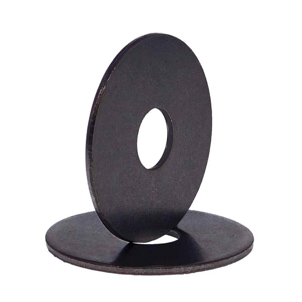 Kotflügelscheibe Edelstahl A4 schwarz  #9054