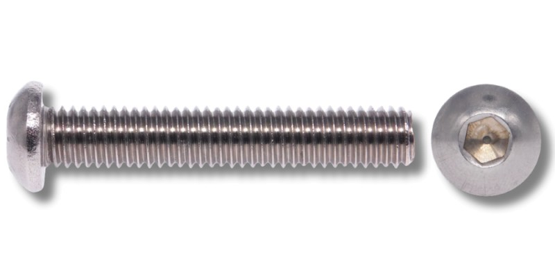 7380-1 Flachrundschrauben mit Innensechskant Edelstahl A2