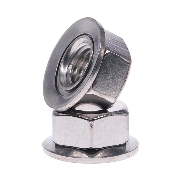 Kombimuttern Edelstahl A2 mit beweglicher Scheibe