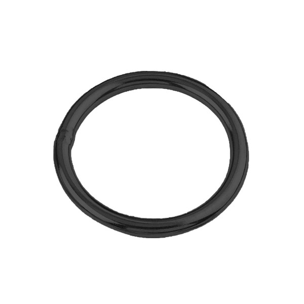 Ring aus Edelstahl A4 chemisch geschwärzt