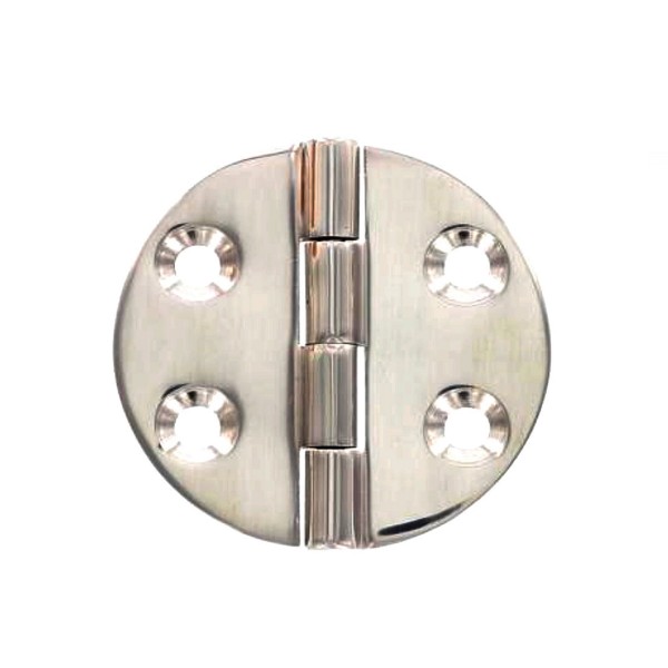 Scharnier rund aus Edelstahl A4 64x64x4,0 mm #08151780