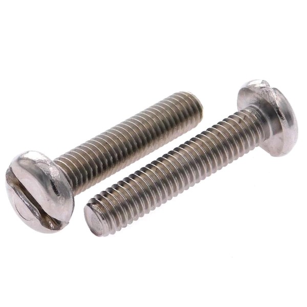 Flachkopfschraube mit Schlitz Edelstahl A2 DIN 85