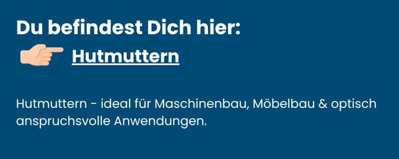 Hutmuttern Edelstahl