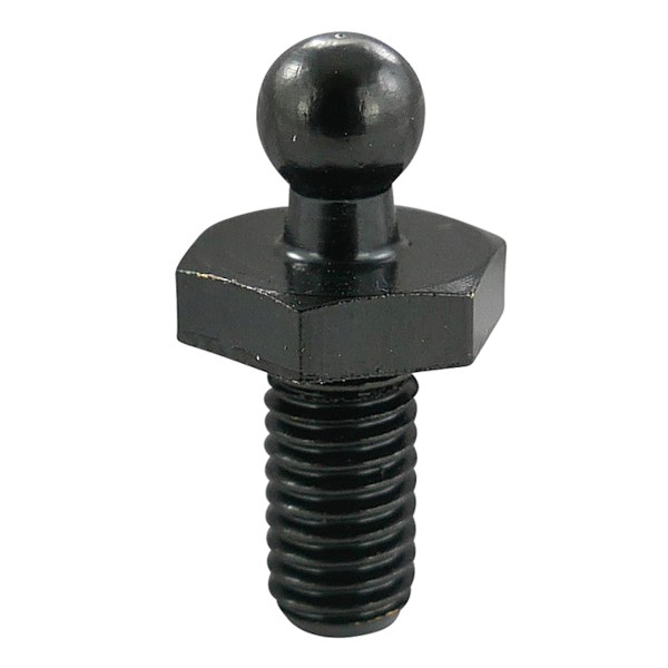 Metrische Schraube für Tenax-Knopf M 5x10 Messing schwarz verchromt