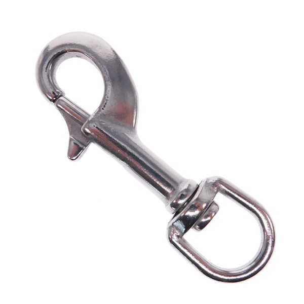 Wirbelkarabiner aus Edelstahl A4 AISI 316