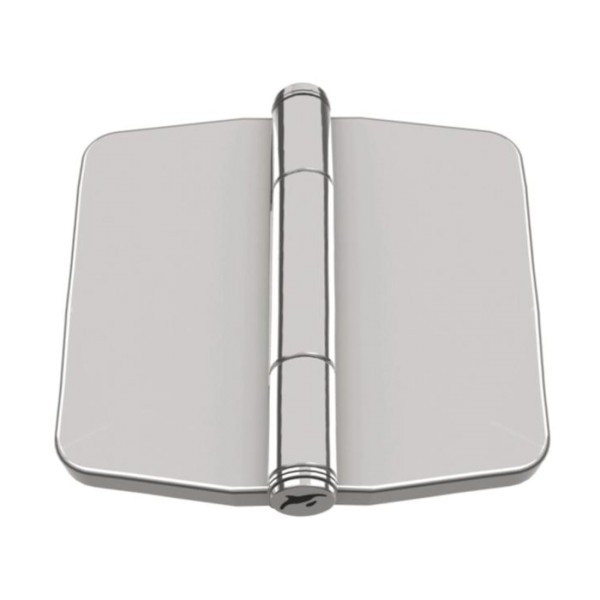 Scharnier mit Schnappabdeckung Edelstahl A4 78 x 83 x 2,0 mm #814824