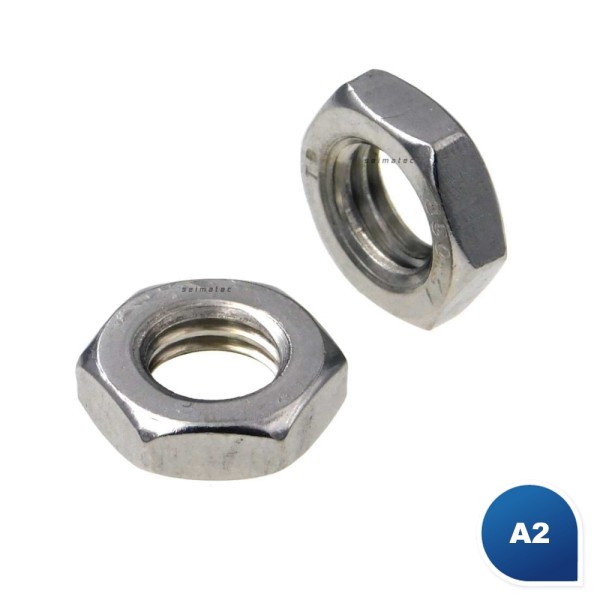 Sechskantmuttern niedrige Form Edelstahl A2 ISO 4035