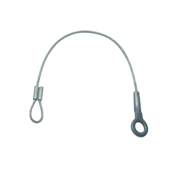 Sicherungsseil PVC transparent ummantelt - 145 mm