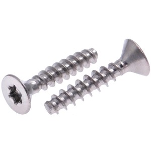 Schrauben für Kunststoff selbstschneidend Senkkopf Torx Edelstahl A2