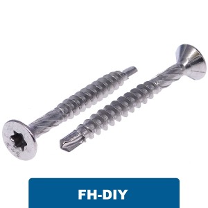 Holzbauschrauben mit Bohrspitze und Schälrippen Senkkopf TX Edelstahl 1.4006 - FH-DIY Holzbauschrauben mit Bohrspitze und Schälrippen Senkkopf TX Edelstahl 1.4006 - FH-DIY