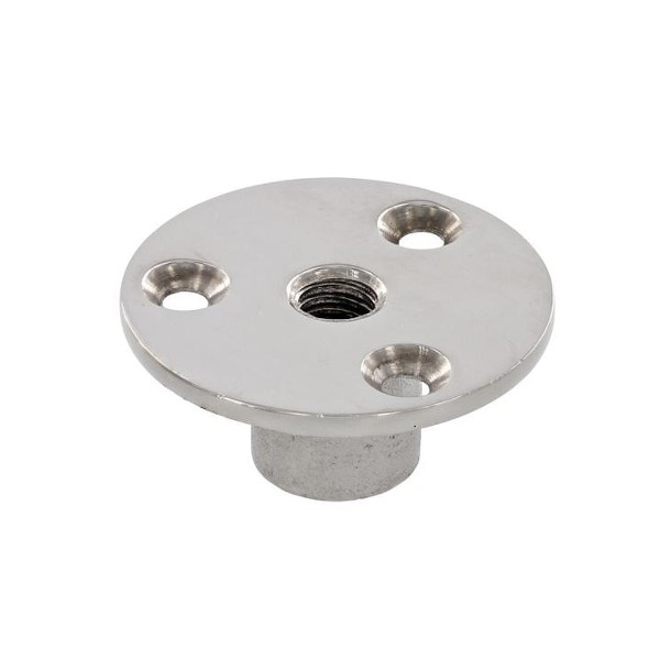 Montageplatte mit Innengewinde Edelstahl A4