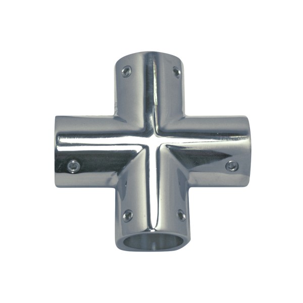 4-Wege-Relingeckverbinder Edelstahl A4-AISI 316 #083870