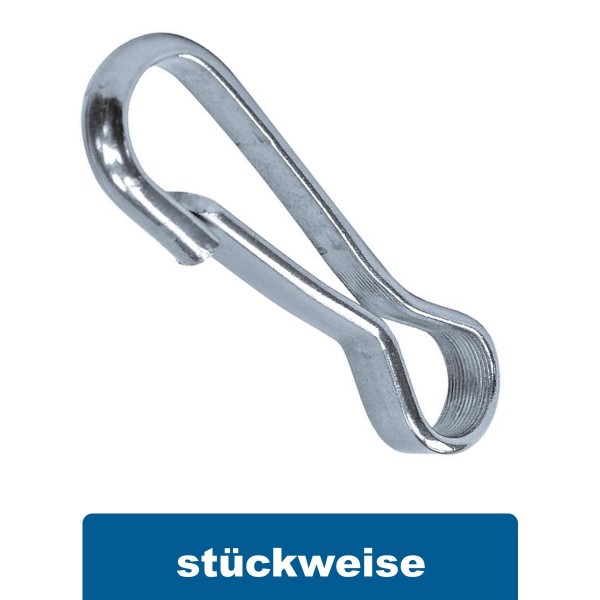 Simplex Karabinerhaken aus Edelstahl A2 AISI 304
