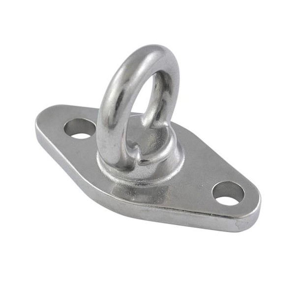 Grundplatte mit Ringmutter Edelstahl A4-AISI 316 #081500