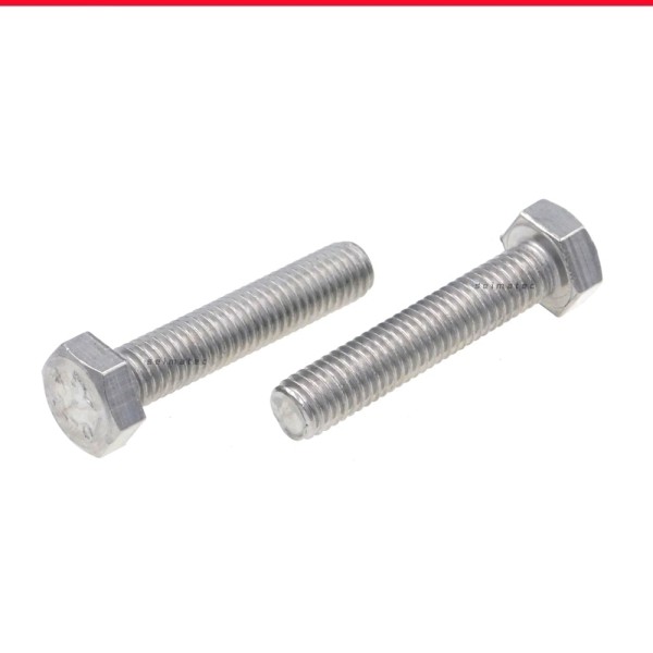 50 Stk DIN 933 A2 Edelstahl M 4X20 Sechskantschraube Vollgewinde DIN 933-A2