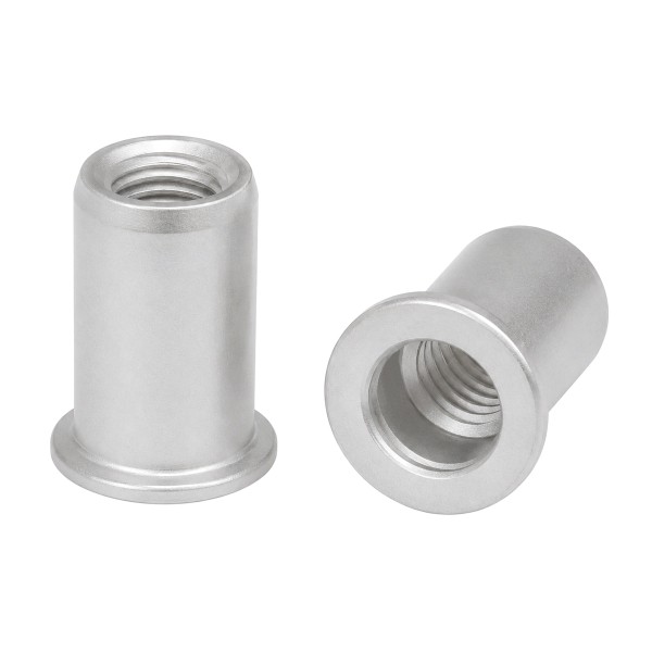 Blindnietmuttern rund offen Flachkopf Aluminium