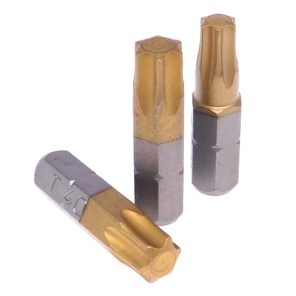 Bit 25 mm für Innen-TX-Schrauben 6,3 (1/4") TiN