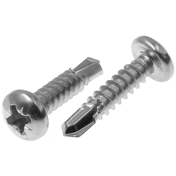 Bohrschrauben Edelstahl A2 Linsenkopf für Alu DIN 7504 Kreuzschlitz PZ