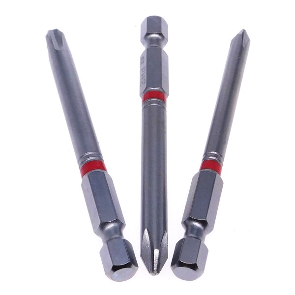 Color Bit für Schrauben mit PH Kreuzschlitz PH 6,3 [1/4&quot;] 75 mm - 3er Pack