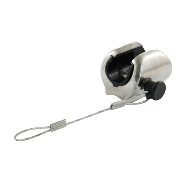 Kugelkopf-Halter f. Windschutzscheibe konkav Edelstahl A4-AISI 316 #081490