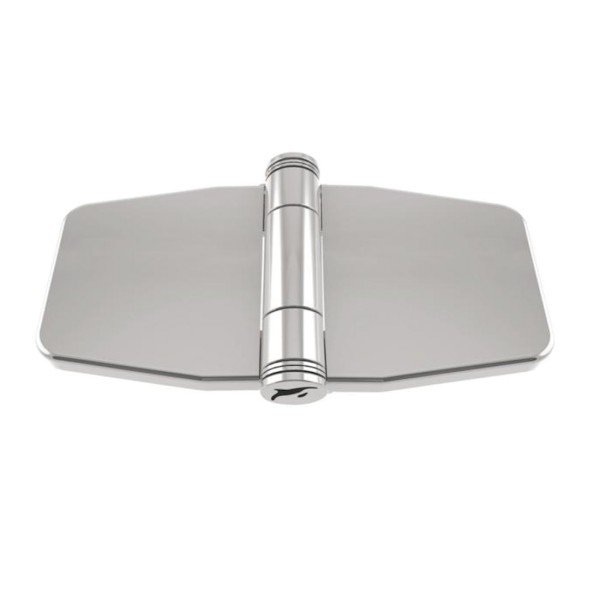 Scharnier mit Schnappabdeckung Edelstahl A4 78x45x2,0 mm #814821