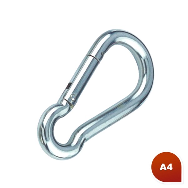 Karabinerhaken standard Edelstahl A4 AISI 316