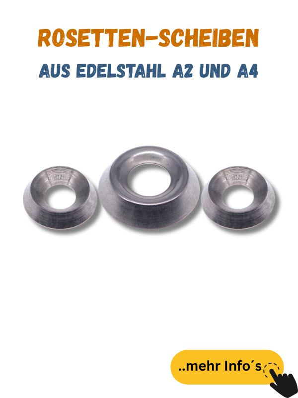 Rosettenscheiben Edelstahl