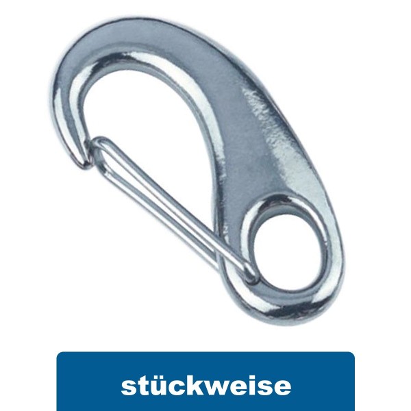 Karabinerhaken "stylisch"  aus Edelstahl A4
