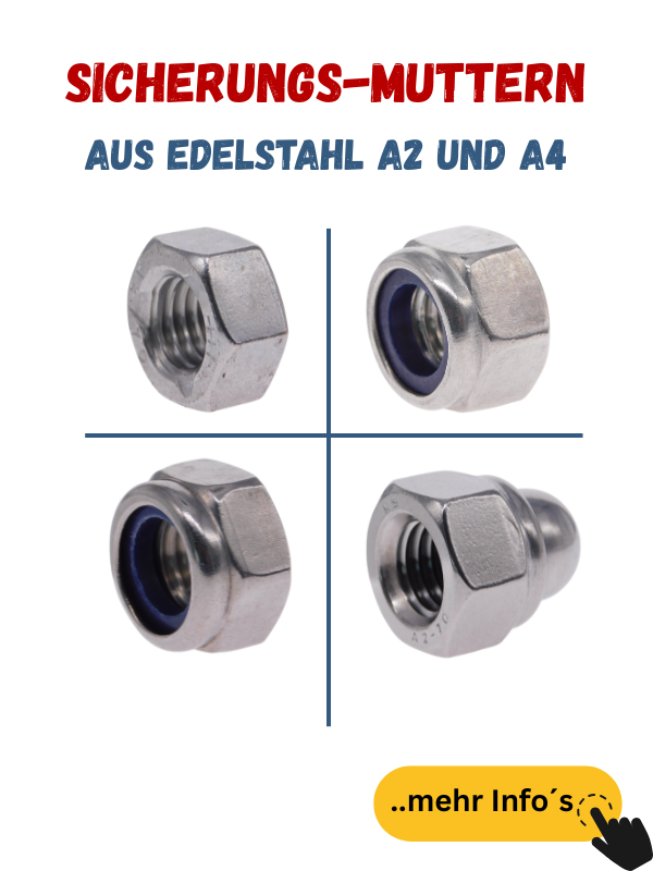 Sicherungsmuttern | Stopmutter Edelstahl