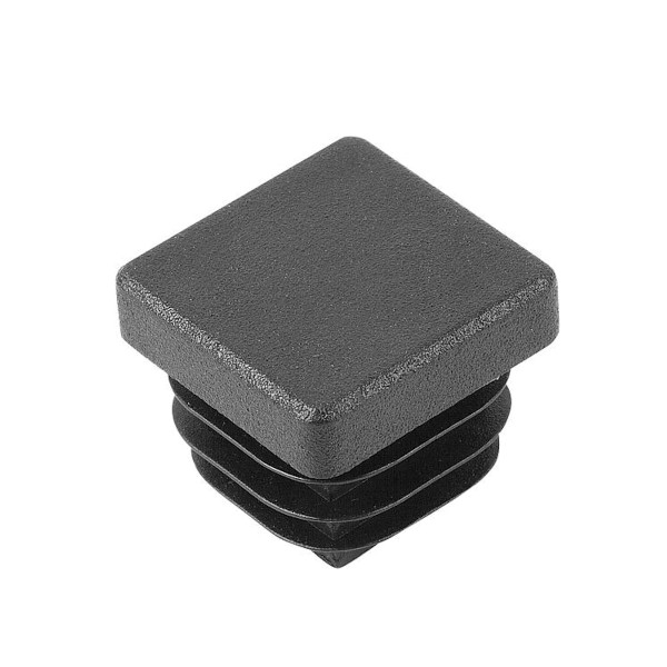 Verschlussstopfen für Vierkantohre schwarz D 30 mm