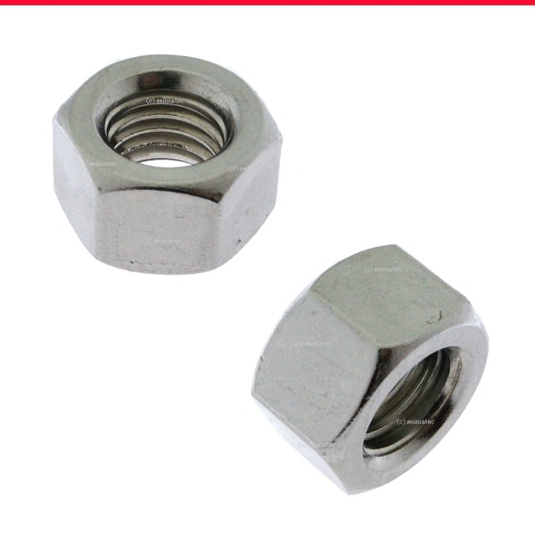 Sechskantmuttern Edelstahl A4 h=d UNI 5587