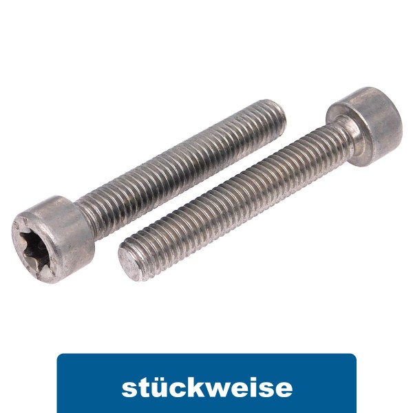 Zylinderschraube Edelstahl A2 ISO 14579 TX Vollgewinde