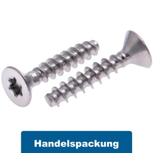 Thermoplastschrauben für Kunststoffe Senkkopf TX Edelstahl A2 B2B Thermoplastschrauben für Kunststoffe Senkkopf TX Edelstahl A2 B2B