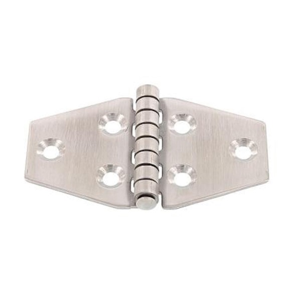 Scharnier Trapezform aus Edelstahl A2 70x40x1,5 mm #0815181