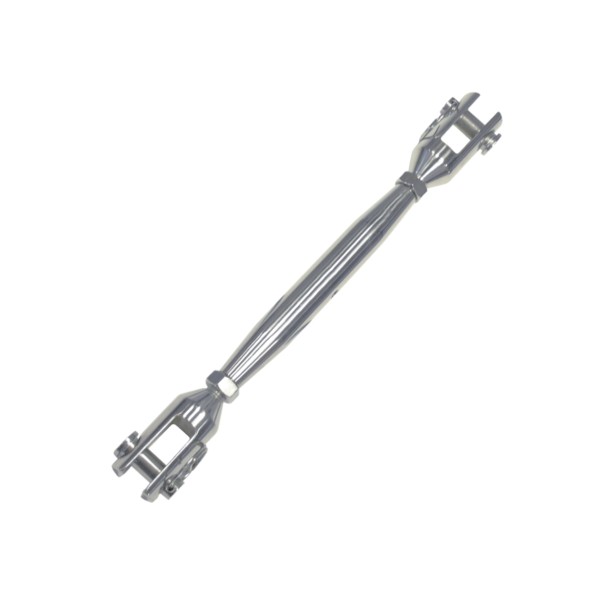 Wantenspanner Gabel-Gabel gedrehte Ausführung Edelstahl A4 #08140650