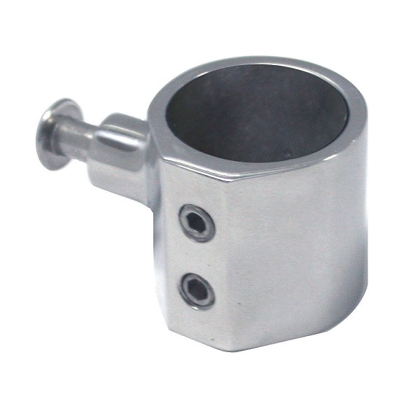 Rohrmittelstück mit Seitenbefestigung Edelstahl A4-AISI 316 #086580