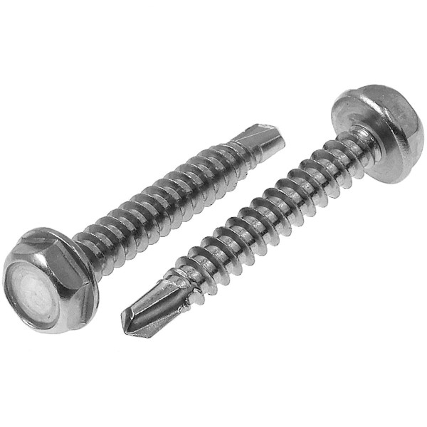 Bohrschrauben Sechskantkopf Edelstahl A2 DIN 7504 Form K