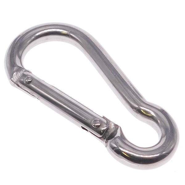 Karabinerhaken mit Spezialverschluss aus Edelstahl A4 #8293